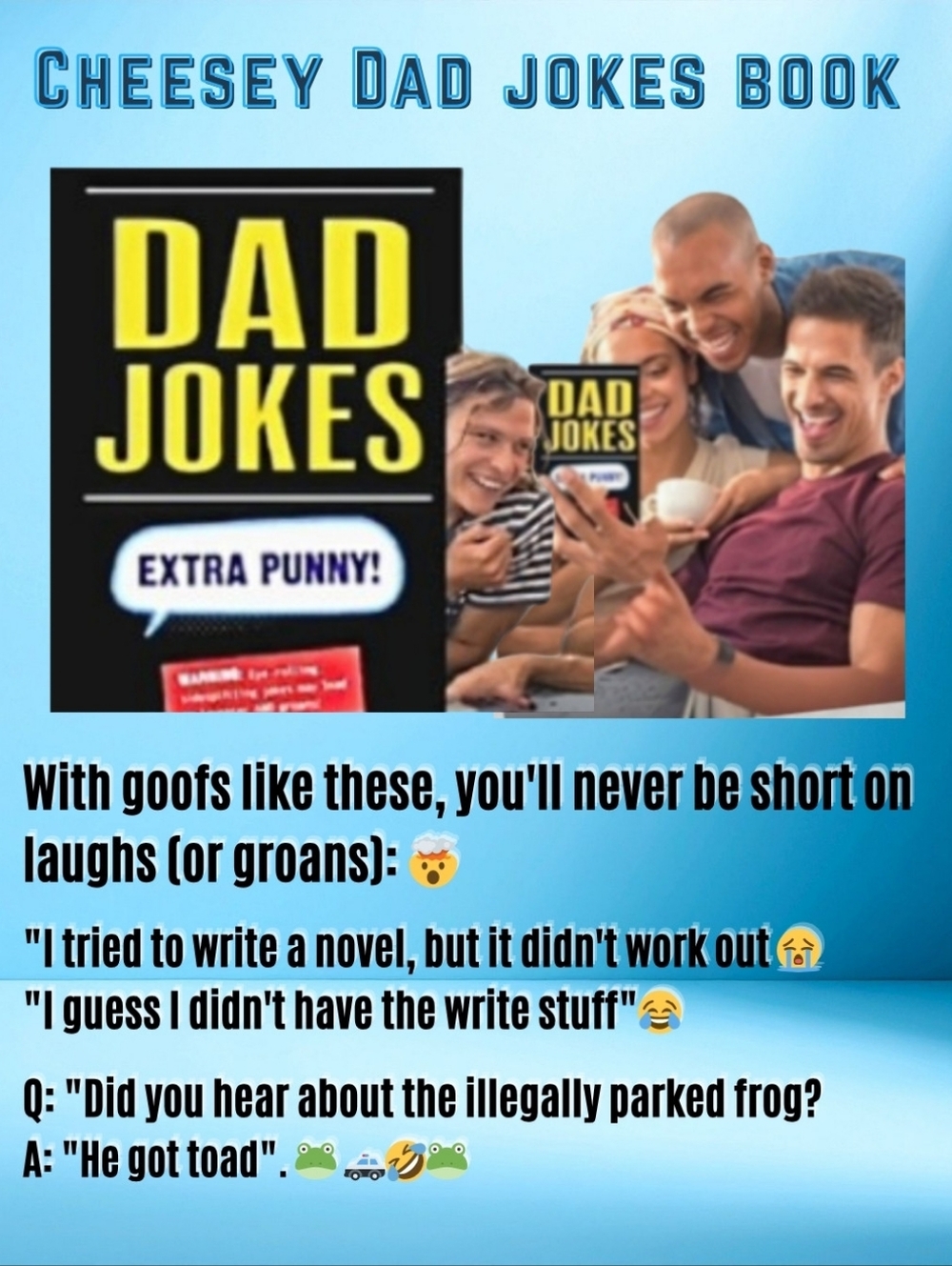 Dad Goofy Jokes Book Hardcover NWT